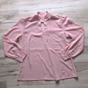 BNWT Japna Pink Long Sleeve Cut Out Blouse